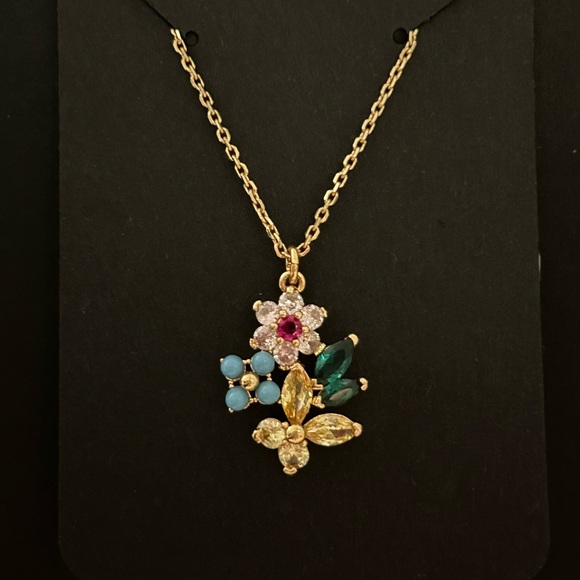 NWOT Kate Spade New Bloom Flower Pendant Necklace. Color: Multi - Picture 2 of 6